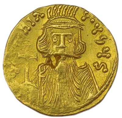 Солид. Византийская империя. Констант II (641-668 гг.). Солид. Золото. Вес 4,41 г. Сохранность – XF-.