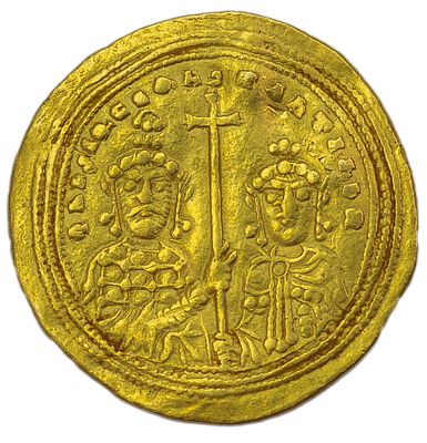 Гистаменон. Византийская империя. Василий II Болгаробойца (976-1025 гг.). Гистаменон. Золото. 
