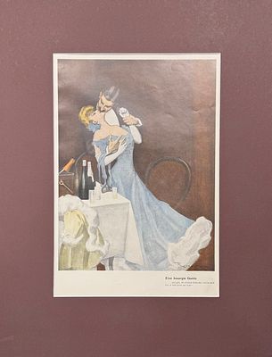 Фердинанд фон Резничек (1868-1909 гг.). "Заботливая жена". Литография. Германия, Мюнхен, 1908 