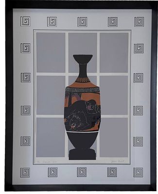 Дженнифер Гарант (1959). "Античная ваза". Бумага, шелкография. В раме. 
Размер по раме 82х66 см. 