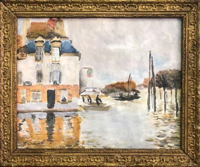 Соколов Николай Александрович (1903–2000). - Венеция. 1956, Бумага, акварель. 32&times;40. Слева внизу: 