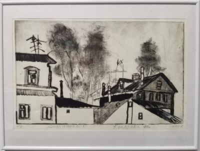 Колдаева Виктория Сергеевна - somwhere 1. Бумага, литография, 1/3, 25х38, 2022 
Закончила МГАХИ им. 