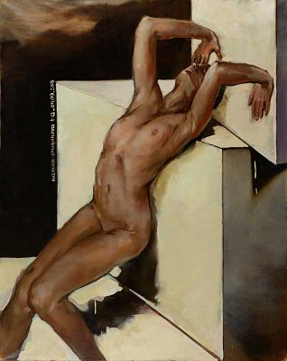 Татьяна Кузьмина - Чугунова - Цикл &laquo;Пробуждение&raquo; - &laquo;Преодоление&raquo;. Холст, масло, 100х80, 2015 г. 