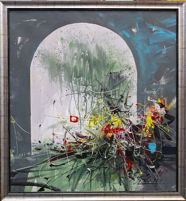 Марк (Апресян Арцрун) - Абстракция N1. Холст, масло, 62х55, 2013 Апресян Арцрун (1981) - художник. 