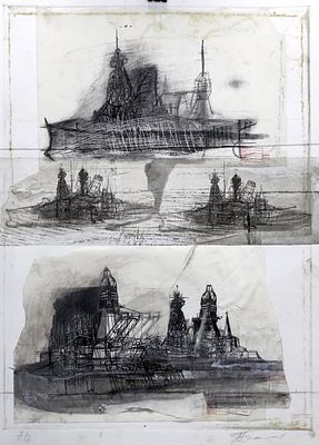 Борис Феликсович Бельский - Работа из морского цикла "Ветер перемен" №4 Лист из серии 