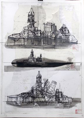 Бельский Борис Феликсович - Работа из морского цикла "Ветер перемен" №6 Лист из серии 