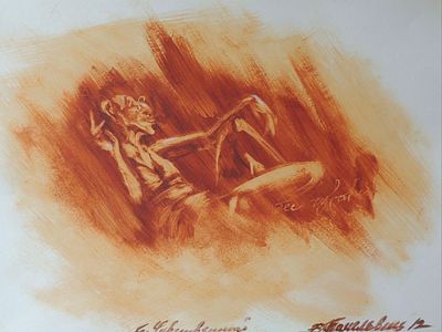 Виктория Танельвиц - БесЧувственный. Картон, масло, 29х42, Виктория Борисовна Танельвиц (род. 30 