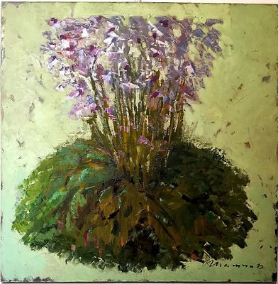 Надров Шамиль - Хоста. Холст, масло, 100х100, Закончил художественно-графический факультет МГПИ им. 