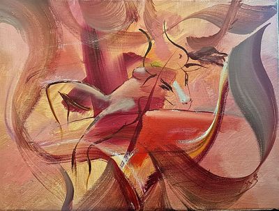 Олег Федоров - Эскиз похищение Европы. Холст, масло, 30х40 Член союза художников России. Секция 