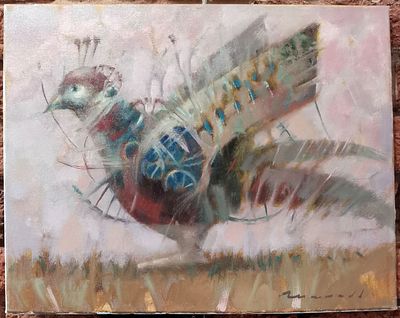 Надров Шамиль - Заводная птица. холст, масло, 40х50, Закончил художественно-графический факультет 