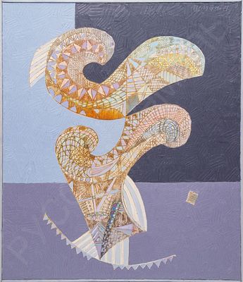 Шмагин Вячеслав Николаевич. - Равновесие. Утро. Холст, масло. 100х86. 1999 г. Подпись на обороте. 