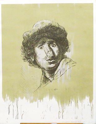 Юрий Леонидович Шабельников - Буратино. Печатная графика, шелкография, 70х50, 2022 Родился 24 