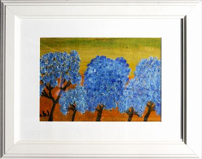 Русудан Хантадзе-Андроникошвили - Деревья. Картон, масло, 20х30 ( в свету), 2016Русудан 