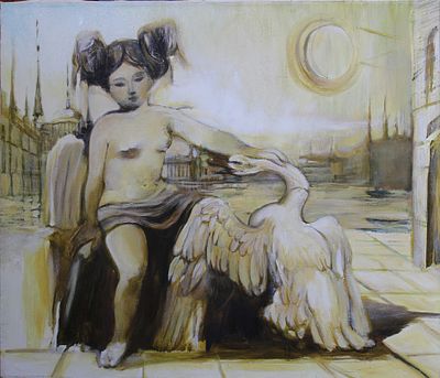 Т. Assadoupian - Leda 1. Холст, масло, 60х70, 2007 г.