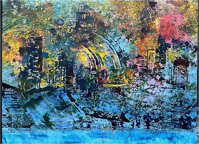 Эллайя Глори - Серия &laquo;Призрачный город”. NN4. Дизайн-бумага , пластик ; смешанная техника; 
60x80; 