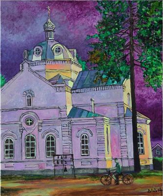 Дмитрий Дроздецкий - ЦЕРКОВЬ В СУРЕ. 60Х50 холст, масло, 2014 
Первичное художественное образование 