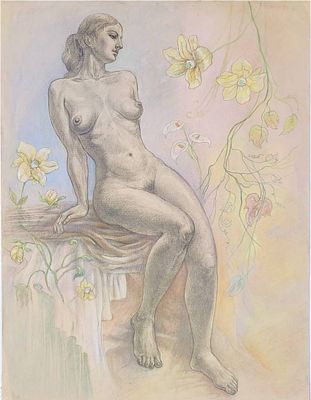 Валерия Анатольевна Романова - Пастораль. 2009, 75х55, бумага, карандаш, пастель, Валерия 