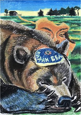 Дмитрий Плоткин - Серия &laquo;Заветные сказки Войцеха Яворского&raquo; - &laquo;Конец Пахана&raquo;. бумага, пастель, 43 