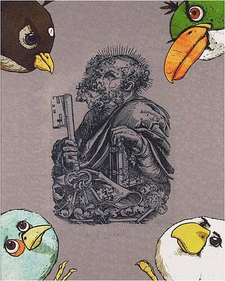 Семёнов Евгений Владимирович - &laquo;New Look&raquo;. Из проекта &laquo;Angry Birds прилетели&raquo;. 2014. Пенокартон 