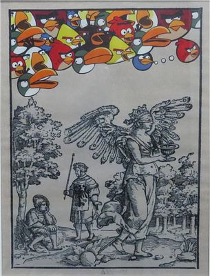 Евгений Семенов - Из проекта Ода к радости. Бумага, многослойная печать, 71х55, 2014, Яркий 