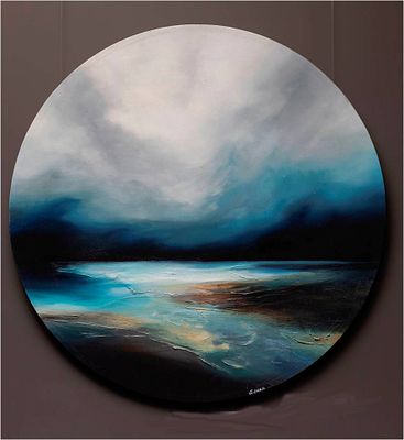 Анастасия Расторгуева (БАСКА) - Горизонт 1. D-80, холст, акрил, 2022 
Художница из Москвы. Изучила 