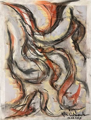 Евгений Гриневич - Лоскутки памяти. Бумага, пастель, 50х65, 2023 г. 
Современный 