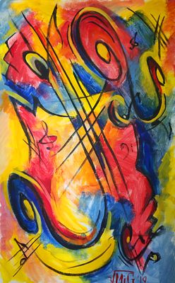 Милена Волобуева. Летний джаз. Холст, масло. Багет 80х50 см. 2019 г. Милена Волобуева (1974 