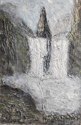 Татьяна Золичева. Водопад. . Смешанная техника. 60х40 см. 2023 г. 
Татьяна Золичева, 1981 г.р. 