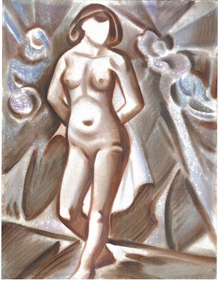 Иван Борисов - Девушка из будущего. 65х50, 1989