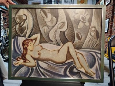 Иван Борисов - Спящая обнаженная. 50х64, бумага, акварель