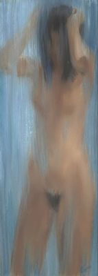 Ольга Поликарпова - Из цикла "Отражение" (3). Холст, масло, 100х36