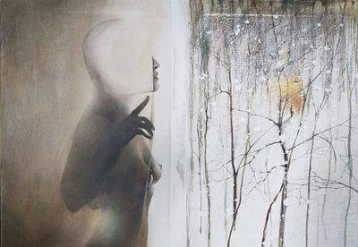 Юлия Макарова-Томина - Обнаженная (2). Холст, масло, 60Х60, 2024 год.Художник — иллюстратор. Призёр 