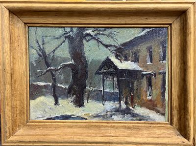 Гаврилов Александр - Городской пейзаж. Картон, масло, 23х30 Александр Михайлович Гаврилов — график 