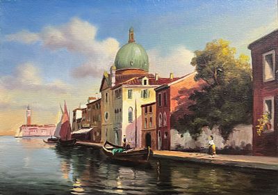 Кутина Ю. - Венеция. Холст, акрил, 25х35