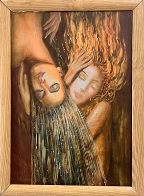 Эф Евгений - Огонь и вода. Холст, масло, 50х35, 2000г.