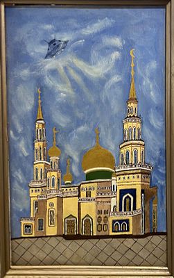 Н/х - Мечеть. Холст, масло, 88х50