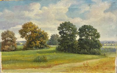 Скрипко А. - Околица. Холст, масло, 55х35