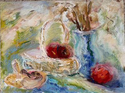 Виктория Корзун. Осенний натюрморт. Холст, масло. 40 х 30см. 2005 г. 
Виктория Корзун родилась 