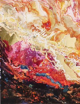 Наталья Михеева. Жар-птица. Холст, акрил, поталь, 100 х 80, 2023 г. 
Художник Наталья Михеева 