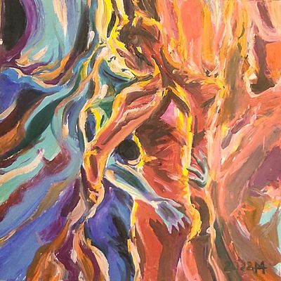 Наталья Михеева. Гармония стихий. Холст, масло, 50 х 50, 2022 г. 
Художник Наталья Михеева 