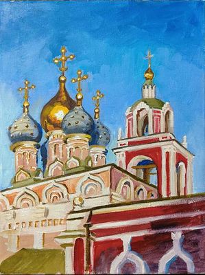 Анастасия Виноградская. На Варварке. Холст, масло. 40 х 30. 2025 г. 
Анастасия Виноградская 