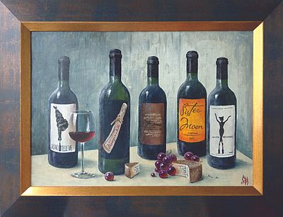 Курочкина Светлана - Вина из виноградников Стинга. холст, масло, 50х40, 2017, Светлана Вячеславовна 