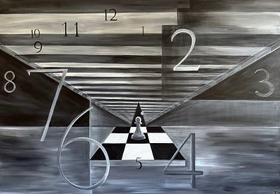 Тищенко Елена - &laquo;Путь&raquo;. Холст, акрил, 70/100 см, 2025, Тищенко Елена Викторовна (Santiu) Родилась 