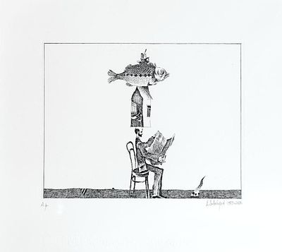 Пивоваров Виктор - Утро. Офорт. 27 х 21,5 см (размер листа 39,5 х 35,5 см).Отпечаток 2020 года с 