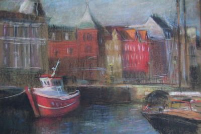 Юдин Андрей - По Амстердаму Андерсена. Пастель, картон, 30х40Художник-график, родился в г. Твери в 