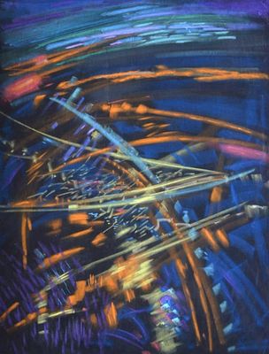 Юдин Андрей - Ночной полет. Пастель, картон, 50х70Художник-график, родился в г. Твери в 1974 г. 