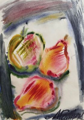 Рошняк Михаил - Натюрморт. Бумага, акварель, 41,5х29,5Рошняк Михаил Николаевич (род. 1968) — 