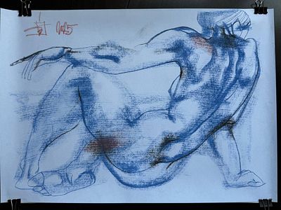 Сергей Исыпов - Натурные наброски. А3, пастель Родился в г.Зыряновск (Казахстан) в 1965г.1987-1992 