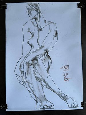 Сергей Исыпов - Натурные наброски. А3, пастель Родился в г.Зыряновск (Казахстан) в 1965г.1987-1992 