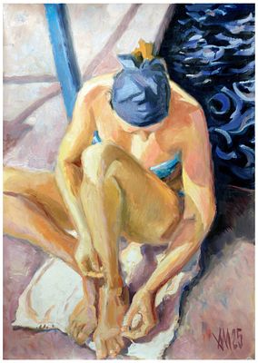 Мирзоян Андрей Альбертович - Заноза. 86x61 см, масло на бумаге, 2025 Художник Мирзоян Андрей 